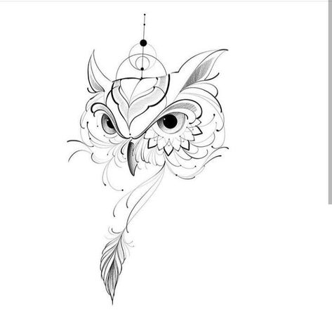 Marble Tattoo, Simple Owl Tattoo, Tattoos Sketches, Geometric Owl Tattoo, Snow Tattoo, Athena Tattoo, Owl Tattoo Drawings, Jagua Tattoo, Glyph Tattoo