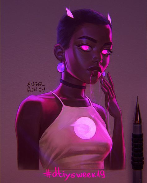 Plasma Vampire | Angel Ganev on Patreon Angel Ganev, Face Angles, Fashion Design Drawing, Vampires And Werewolves, Black Cartoon Characters, Black Cartoon, Afro Art, Art Style Inspiration, Angel Art