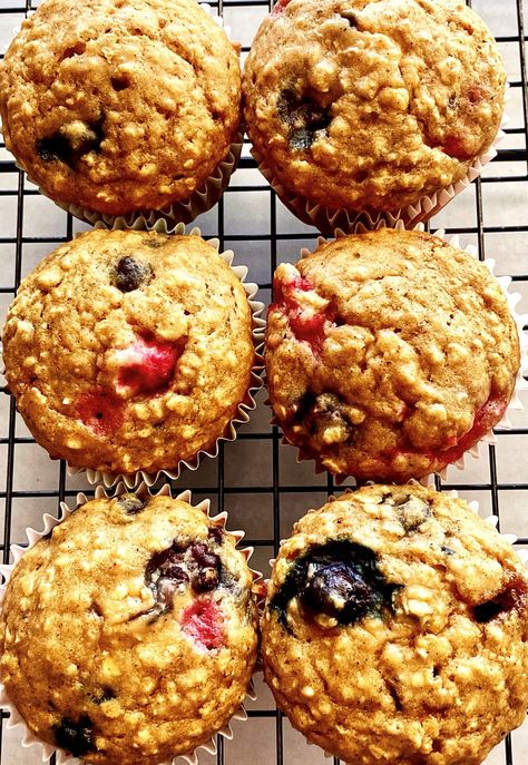 Protein Breakfast Muffins, High Fiber Muffins, Fiber Muffin, Resep Muffin, High Fiber Breakfast, Breakfast Muffin, Healthy Breakfast Muffins, High Fiber Diet, Fiber Rich Foods