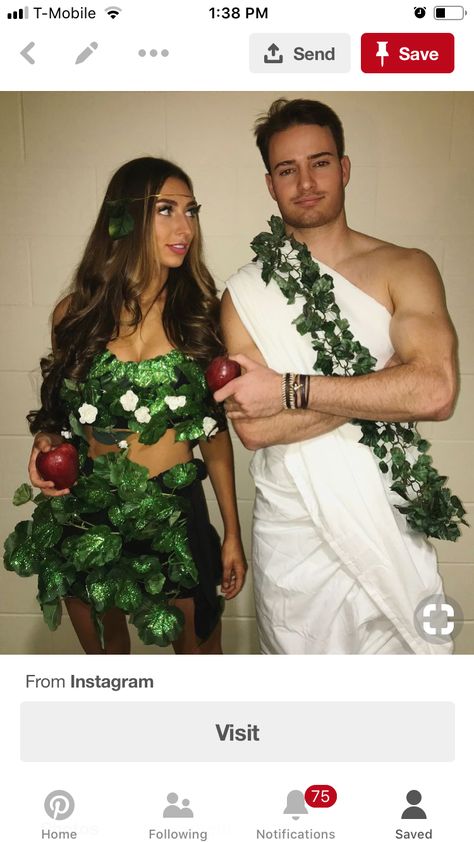 Nature Halloween Costume, Costumes For Teenage Girl, Eve Costume, Jungle Dress, Couples Halloween Outfits, Goddess Costume, Cute Couple Halloween Costumes, Trendy Halloween Costumes, Halloween Costumes Friends