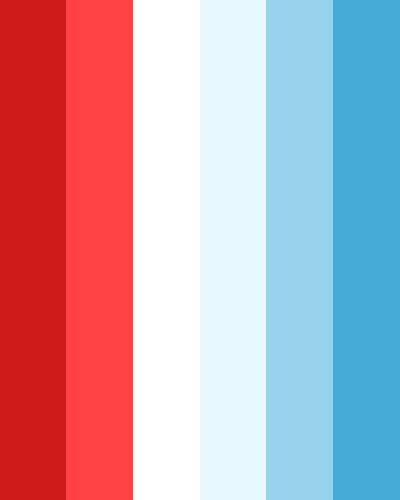 Elegant Red, Blue | Blue color schemes, Blue colour palette, Red colour palette Red And Blue Color Palette, Blue White Color Scheme, Blue Color Pallet, Red And Blue Logo, Pantone Red, Patriotic America, Palette Blue, Inmobiliaria Ideas, Shave Ice