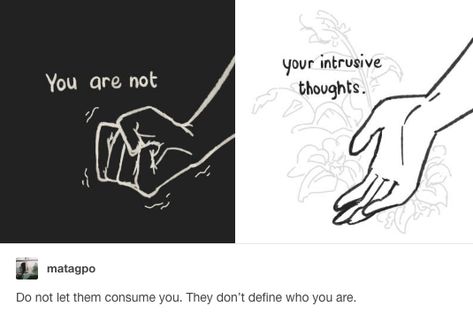 Intrusive Thoughts Art, Intrusive Thinking Help, Intrusive Thinking Art, Intrusive Thinking Quotes, Intrusive Thought Quotes, Intrusive Thinking, Ocd Intrusive Thoughts, Ocd Therapy, Intrusive Thoughts