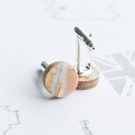 Orange Pearl Cufflinks White Polymer Clay Mens Cufflinks Cufflinks Women, White Polymer Clay, Mens Cufflinks, Pearl Cufflinks, Poly Clay, Clay Jewellery, Cufflinks Men, Mens Style, Polymer Clay Jewelry