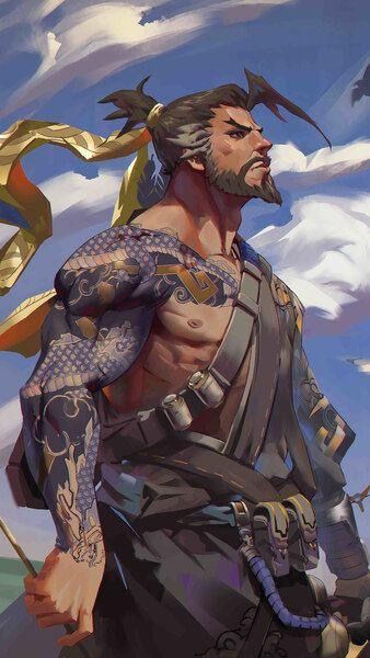 Hanzo Tattoo, Genji And Hanzo, Overwatch Hanzo, Hanzo Shimada, Overwatch Wallpapers, Overwatch Fan Art, Overwatch 2, Mobile Smartphone, Character Design Male