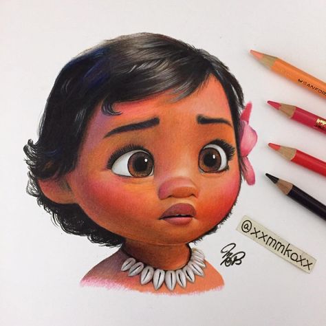 Momoko F on Instagram: “Colored pencil drawing of #Moana #Disney #disneyart” Drawing Ideas Colored Pencil, Colored Pencil Drawing Ideas, Drawing Ideas Disney, Piglet Drawing, Moana Drawing, Disney Moana Art, Famous Drawing, Cool Drawing Ideas, Pencil Drawing Ideas