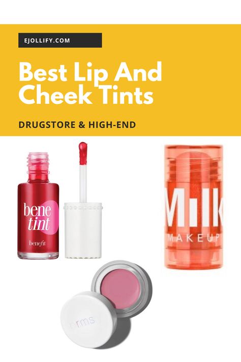 Best cheek and lip tints are multi-tasking products that don’t give you an overly-done makeup. With these tints, you can’t tell where your bronzer ends and your blush starts. They blend in and adapt to your skin and they look incredibly natural. From drugstore to high end, here are 9 of the best lip and cheek tints for the ultimate natural makeup look! Best Cream Highlighter, Glowing Skin Makeup, Korean Lips, Lip And Cheek Tint, Lip Tints, Natural Makeup Look, Cream Highlighter, Natural Blush, Cheek Tint