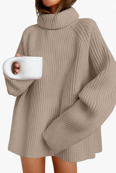 Winter Sweaters Oversized, Chunky Pullover Sweater, Oversize Pullover, Oversized Turtleneck, Turtleneck Long Sleeve, Womens Turtleneck, Sweater Jumper, Oversized Style, Knit Tunic