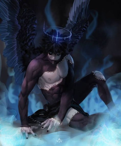 The Fallen Angel, S Art, Blue Flames, Fallen Angel, My Hero, Hero Academia, My Hero Academia, Angel, Books