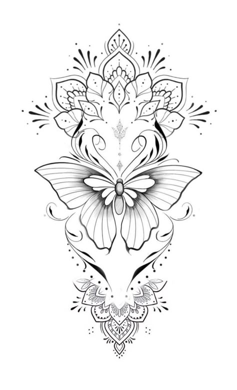 Ornamental Butterfly Tattoo, Mandala Foot Tattoo, Butterfly Mandala Tattoo, Mandala Arm Tattoos, Dotwork Tattoo Mandala, Mandala Butterfly, Butterfly Tattoo Stencil, Lower Leg Tattoos, Shin Tattoo