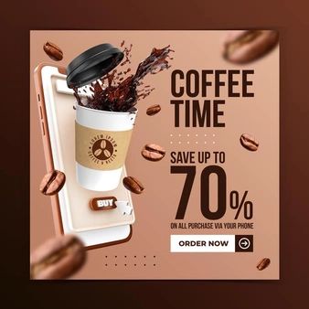 Social Media Coffee Design, Coffee Poster Design Ideas, Coffee Poster Design Graphics, Food And Beverage Design, Food Post Design, Creative Post Design, Coffee Poster Design, Instagram Post Design, Creative Post