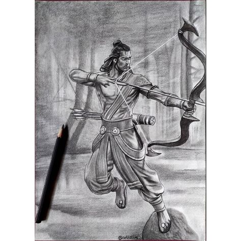 This drawing is made by me by using graphite pencils on A4 size paper. Material used 2b, 4b, 5b and 6b pencil Tombow eraser Kneaded eraser Makeup brush #sketch #artistlite #artwork #pencildrawing #ram Thank you🙏 Jai shri Ram 🚩 Shri Ram Pencil Sketch, Shree Raam Painting, Shri Ram Drawing Sketch Easy, Ram Sketch Drawing, Ram Pencil Sketch, Shri Ram Sketch, Shri Ram Drawing, Ram Sketch, Ram Drawing