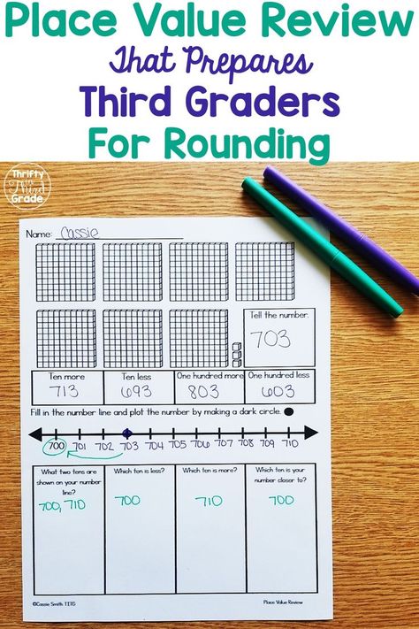 This free download will help your third graders review second grade math skills, as well as prepare them for the introduction to rounding. Pineapple Classroom, Rounding Numbers, Third Grade Activities, Math Models, Beginning Math, Mathematics Activities, Farmhouse Classroom, Math Coach, Teaching Organization