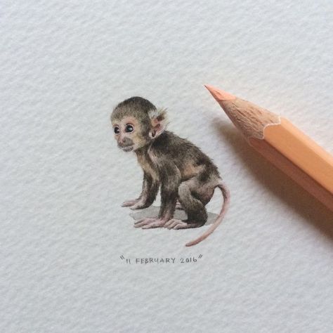 Monkey Drawing, African Tattoo, Monkey Tattoos, Petit Tattoo, Year Of The Monkey, Monkey Art, Cute Monkey, February 8, January 27