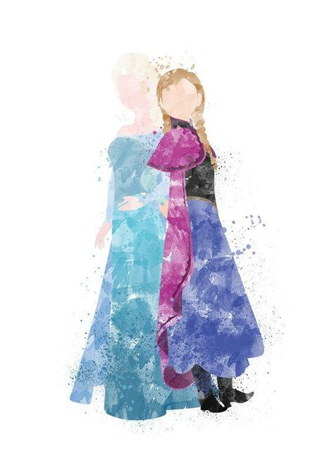 Anna Disney Princess, Frozen Watercolor, Frozen Poster, Frozen Background, Disney Watercolor, Birthday Wishes For Kids, Frozen Birthday Theme, Anna Disney, Elsa And Anna