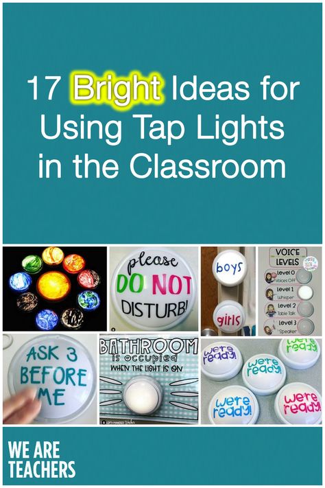 Led Lights Around Whiteboard Classroom, Lights In Classroom Ideas, Tap Lights In The Classroom, Classroom Lamps Ideas, Push Lights In The Classroom, Led Lights Classroom, Lights In The Classroom, Classroom Lighting Ideas, Classroom Lights