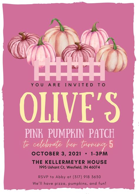 Olive's Pink Pumpkin Patch Birthday Party ⋆ Little Miss Martha Pumpkin Birthday Party Girl, Pumpkin Patch Theme, Patch Birthday Party, Pink Pumpkin Party, Pumpkin Patch Birthday Party, Pumpkin Patch Birthday, Ghoul Gang, Pink First Birthday