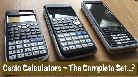 Casio Calculators... The Complete Set? fx-991EX Classwiz, fx-CG50, fx-CP400 Classpad Casio Fx-991ex Classwiz, Scientific Calculators, Athleisure Outfits, Graphing Calculator, Study Motivation, Calculator, Athleisure, Electronic Products, Quick Saves