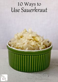 Ferment a bunch of cabbage this fall and enjoy it in numerous dishes with these 10 ways to use sauerkraut for a healthy and flavorful punch to meals. Homemade Probiotics, Easy Sauerkraut, Raw Sauerkraut, Benefits Of Probiotics, Healing Naturally, Fermented Sauerkraut, Fermented Veggies, Homemade Sauerkraut, Health Improvement