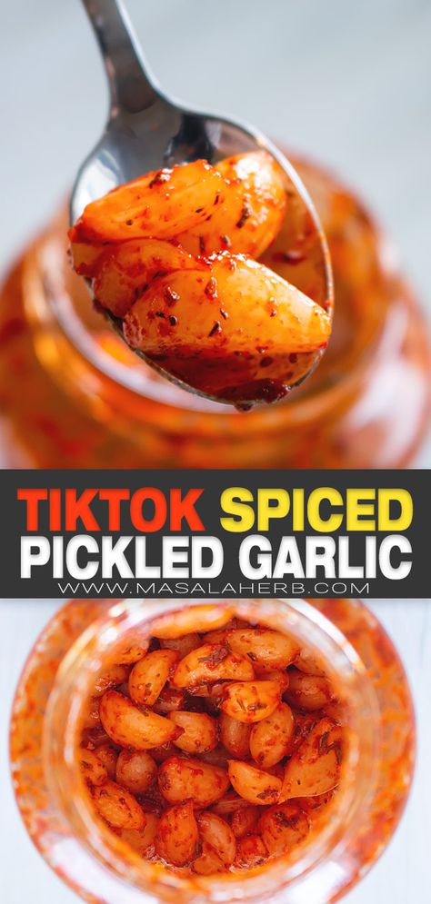 Homemade Pickled Garlic, Best Pickled Garlic Recipe, Pickled Garlic Uses, Picked Garlic Recipes, Spicy Pickled Garlic Recipes, Diy Spicy Pickles, Quick Pickled Garlic, Hawaiian Pickled Garlic, Pickled Garlic Recipes Canning