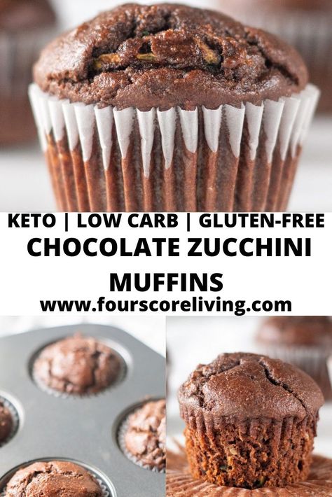 Keto Gourmet, Healthyish Desserts, Healthy Chocolate Zucchini Muffins, Bread Zucchini, Gfcf Recipes, Dolce Poche Calorie, Paleo Kids, Aip Breakfast, Zucchini Muffin Recipes