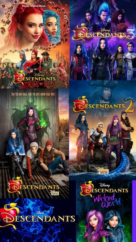 Disney Original Movies, Descendants Party, Disney Channel Descendants, Disney Descendants, Trends International, Girl Swag, Original Movie, Gothic Lolita, Descendants