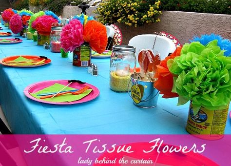 How To Making Fiesta Decorations | ... are easy and cheap to make! I made these flowers for my Fiesta Party Taco Twosday, Mexican Fiesta Party, Mexican Birthday, Tissue Flowers, Party Things, Fiesta Theme Party, Mexican Theme, Mexican Party Theme, Mom Party