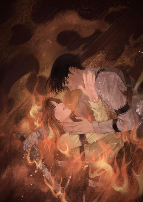 Levi And Hange Fanart Kiss, Hanji Wallpapers, Everything At Once Song, Levihan Comic, Levi Hange, Hanji And Levi, Attack On Titan Series, Hange Zoe, See You Around