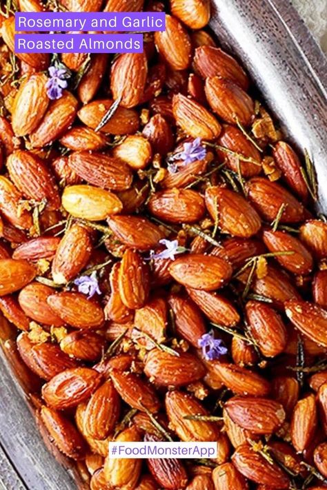 Roasted Almonds Recipe, Mediterranean Diet Recipes Breakfast, Great Snacks, Unripe Banana, Great Vegan Recipes, Crispy French Fries, Greenbean Casserole Recipe, Vegan Thanksgiving Recipes, Rosemary Garlic