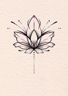 Lotus Mandala Tattoo, Lotus Tattoo Design, Unalome Tattoo, Lotus Tattoo, Spine Tattoos, Flower Tattoo Designs, Little Tattoos, Simplistic Tattoos, Mandala Tattoo