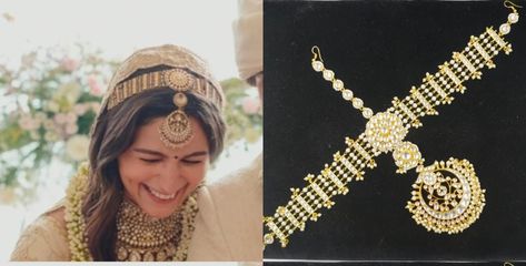 Rs6500net+$ Alia bhatt inspired mathapatti 💫💫 Real pachi kundan Seeshfull 🕉️🕉️ Bridal Headgear, Head Jewellery, Bride Looks, Matha Patti, Ethnic Wedding, Head Gear, Head Jewelry, Jewelry Indian, Wedding Parties