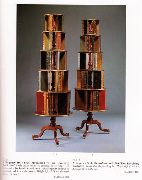 The Ralph Lauren Sotheby’s Auction, 1995 | Mister Crew Ralph Lauren 1995, Circular Bookshelf, Revolving Bookshelf, Dream Library, Bookshelf Design, Book Ends, Home Libraries, Book Case, Book Display