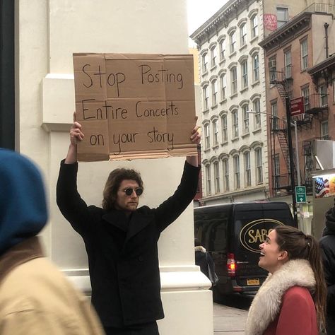 'Dude With Sign' Holds Up Random Protest Signs With Declarations That May Not Seem Relevant at the Time Holding Up A Sign, What Do You Meme, Protest Signs, You Meme, Speak The Truth, Dad Jokes, Funny Signs, A Sign, Inspirational Story