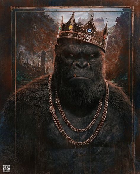 La Wallpaper, Godzilla Suit, King Kong Skull Island, King Kong Art, Kong Godzilla, King Kong Vs Godzilla, Kong Movie, Gorillas Art, Gorilla Tattoo