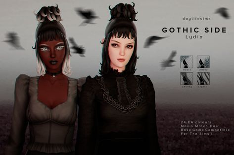 Gothic Cc Sims 4, Daylife Sims, Sims 4 Cc Goth, Sims 4 Challenges, Lydia Deetz, Sims 4 Body Mods, Sims 4 Expansions, Sims 4 Mm, Sims Four