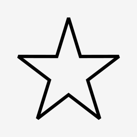 How To Draw Stars, Star Png Icon, White Star Icon, Star Line Drawing, Drawing Of Stars, How To Draw A Star, Star Icon Black, White Star Png, Stars To Draw