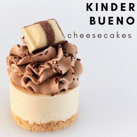 Mini Dessert Shots, Bueno Cheesecake, Bueno Cake, Cupcake Savvy, Dessert Shots, Cake Video, Mini Dessert, Mini Cheesecakes, Cake Videos