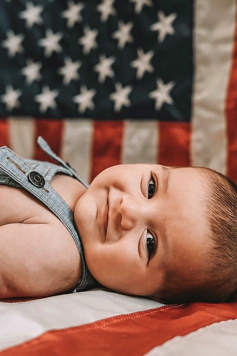 Infant Fourth Of July Pictures, 6 Month 4th Of July Pictures, Toddler Fourth Of July Pictures, Infant 4th Of July Pictures, Forth Of July Baby Photo, 4th Of July 6 Month Baby Pictures, 4th Of July Sibling Pictures, Baby Boy Summer Photo Shoot Ideas, 4th Of July Monthly Baby Pictures