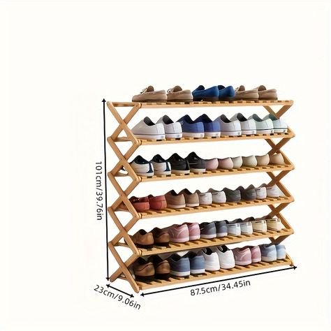 Shoe Rack Hallway, Small Shoe Rack, Gerobak Dorong, Folding Shoe Rack, Wooden Shoe Rack, Living Room Furniture Styles, Bamboo Shoe Rack, Wooden Shoe Racks, Shoe Storage Rack