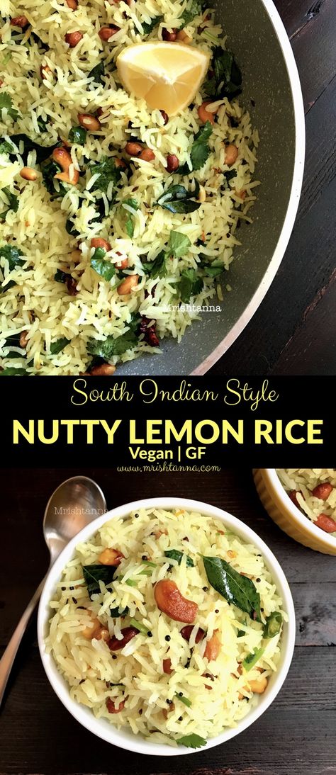 Lemon Rice Recipe, Vegan Simple, Recipe Rice, Lemon Rice, Paleo Dinner, Recipes Vegan, Vegan Cooking, Rice Recipe, Rice Dishes