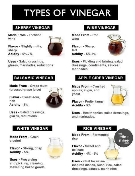 Life Made Simple, Types Of Vinegar, Chia Seed Smoothie, Homemade Sauce Recipes, Champagne Vinegar, Salty Foods, Food Charts, Flavor Enhancers, Food Info