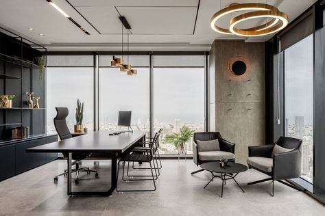 office decor design Private Office Interior, Ceo Office Design, Law Office Design, Contemporary Office Design, Ceo Office, Home Office Design Ideas, Office Interior Design Modern, Modern Office Interiors, Corporate Office Design