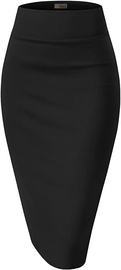 Pencil skirt Office Pencil Skirt, Stretch Pencil Skirt, Womens Pencil Skirts, Skirt Fits, Black Pencil, Fall Skirts, Professional Look, Casual Skirt, Cute Skirts