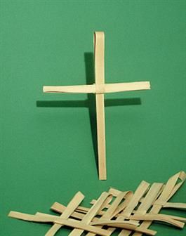 African Palm Crosses For Palm Sunday Catholic Church Easter Decorations, Palm Cross, Mud Hut, Church Easter Decorations, Community Projects, Palm Sunday, Easter Cross, Palm Fronds, Found Art