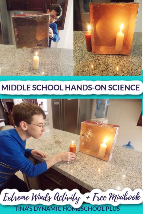 Middle school hands-on science: extreme winds science activity, I wanted to kick off our unit study with an easy hands-on activity and to use materials I already had in the house. We’re using a free middle school earth science book. Add this to the Free Earth Structure Lapbook. #middleschoolhomeschoolscience Earth Science Projects High School, Middle School Earth Science, Stem Fair Projects, Earth Structure, Earth Science Middle School, Earth Science Projects, Science Printables, Homeschool Middle School, Online Music Lessons