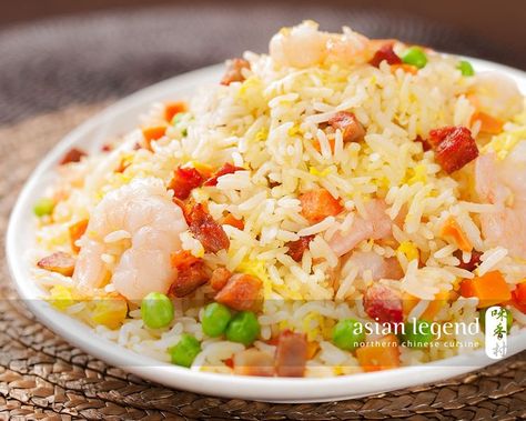 Yangzhou Fried Rice with Shrimps & BBQ Pork Barbecue Pork Fried Rice, Shrimp Fried Rice Aesthetic, Yangzhou Fried Rice, You’re Telling Me A Shrimp Fried This Rice, Shrimp Fried Rice Natashas Kitchen, Bbq Shrimp, Yangzhou, Shrimp Fried Rice, Bbq Pork