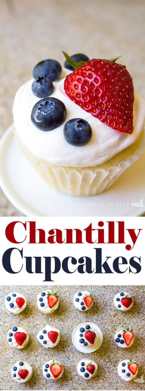 Homemade Chantilly Cupcakes with a Homemade Mascarpone Cheese Frosting | homemadeforelle.com Chantilly Cupcakes, Homemade Mascarpone, Chantilly Cake Recipe, Cupcakes Homemade, Christmas Cupcakes Recipes, Party Snack Food, Homemade Cupcakes, Gingerbread Recipe, Mascarpone Cheese