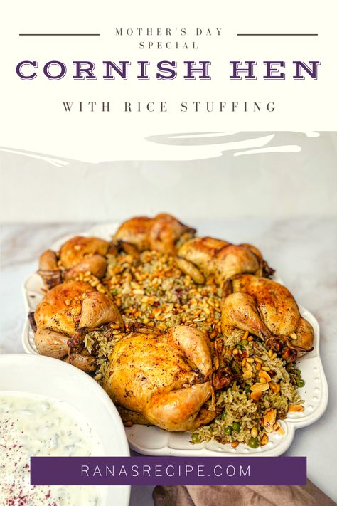 Cornish Hen Stuffed With Wild Rice, Cornish Hen Recipe Stuffed, Cornish Hen Stuffing, Stuffed Cornish Hen Recipe Wild Rice, Cornish Game Hen Recipes Stuffed, Cornish Hen Recipe With Stuffing, Rice Stuffed Cornish Hen Recipe, Stuffed Cornish Hen Recipe, Stuffed Cornish Hens