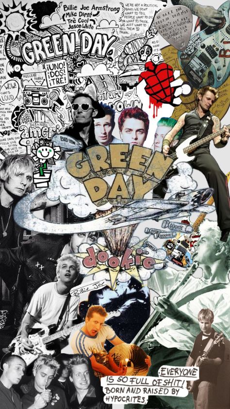 Punk Wallpaper Iphone, Green Day Poster, Phone Backgrounds Funny, Green Day Band, Punk Wallpaper, Green Day Billie Joe, Tré Cool, Iconic Album Covers, Band Wallpapers