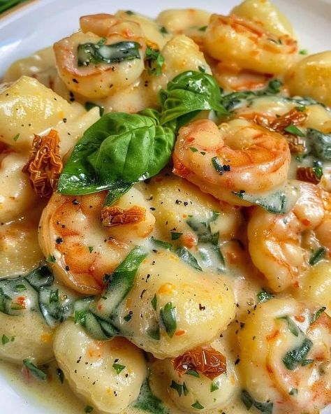 Gnocchi Recipes With Shrimp, Shrimp And Gnocchi Recipes, Shrimp Gnocchi Recipes, Gnocchi With Shrimp, Shrimp Gnocchi, Creamy Gnocchi, Gnocchi Recipes, Sun Dried Tomatoes, Italian Pasta