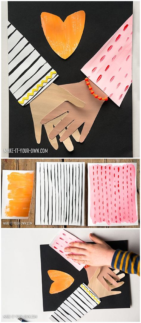 Friendship Collage Kids Art Project #kidsart #kidscrafts #papercraft #papercrafting Friendship Art Projects, Friendship Crafts Preschool, Friendship Collage, Friendship Craft, Friendship Painting, Friendship Ideas, Friendship Crafts, Friendship Art, Thanksgiving Crafts For Kids